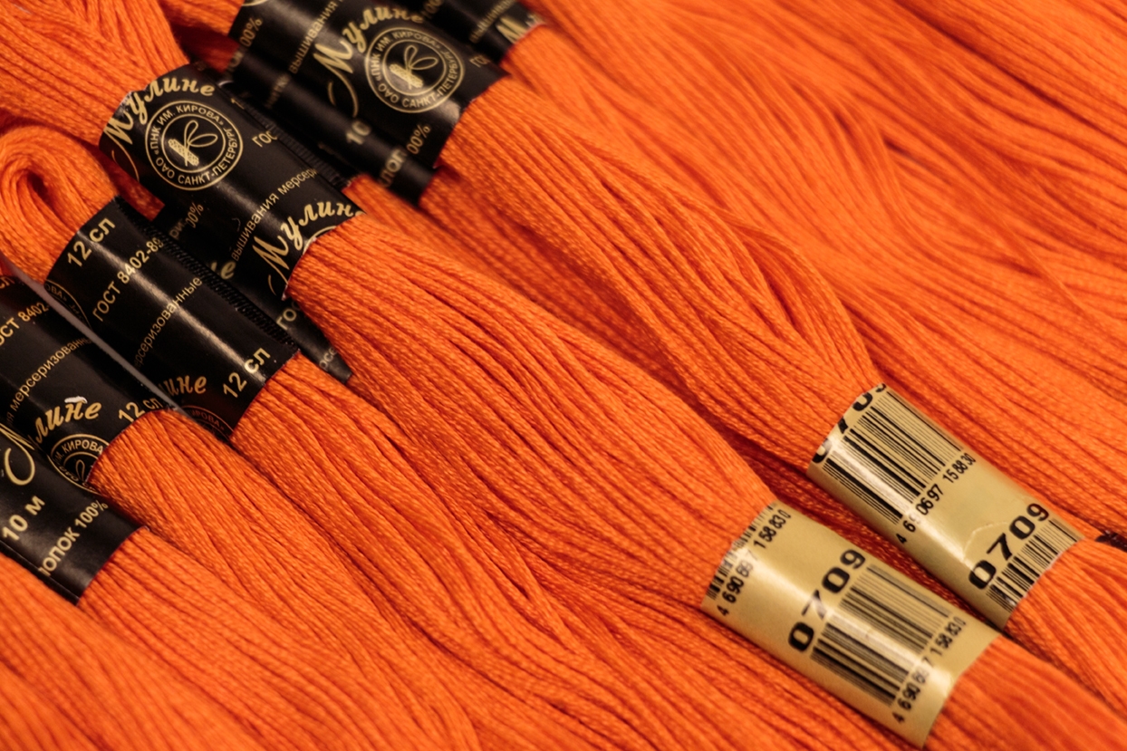 Нить для вышивания МУЛИНЕ, 10 м, 2,23 г, цвет 0709
