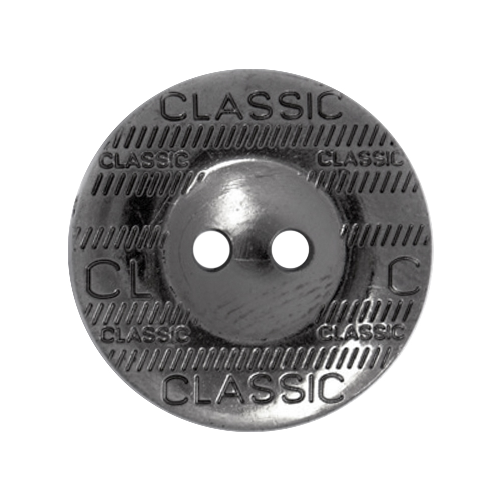 Пуговица пластик 1111 34L темный никель (21 мм)