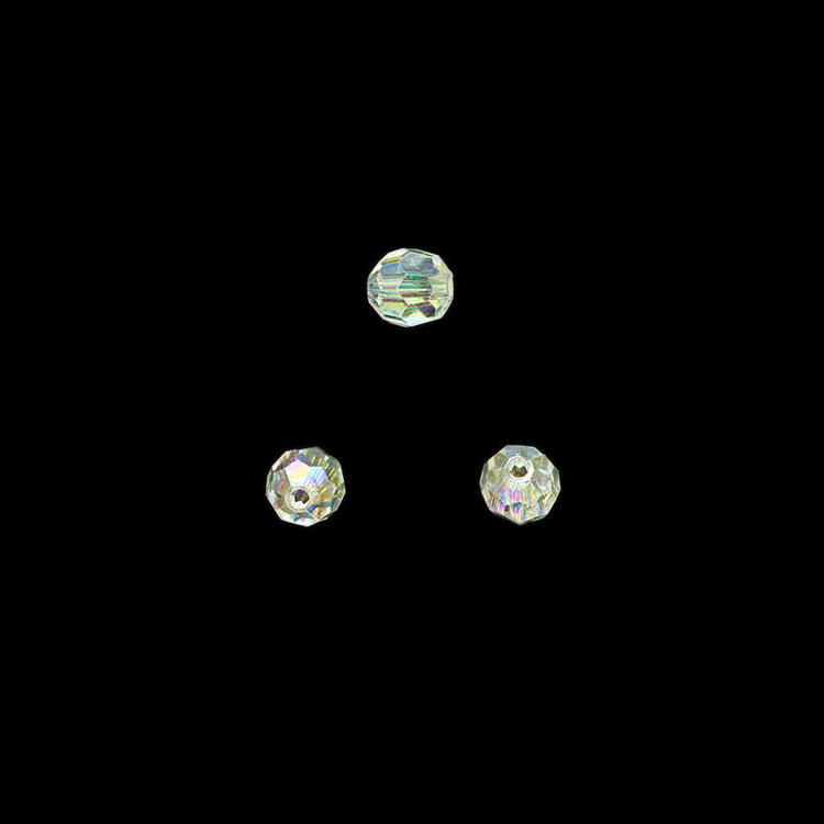 Бусины "Шар граненный" диаметр 12 мм AZ-0096AB перламутовые