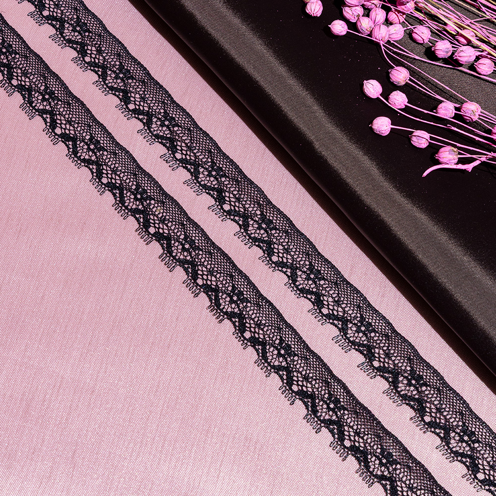 Кружево капроновое 333 черный, 2.1 см