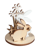 Деревянные заготовки для творчества  Фигурки для сборки композиции на подставке "кролики" Rayher 46030000 (2 шт)