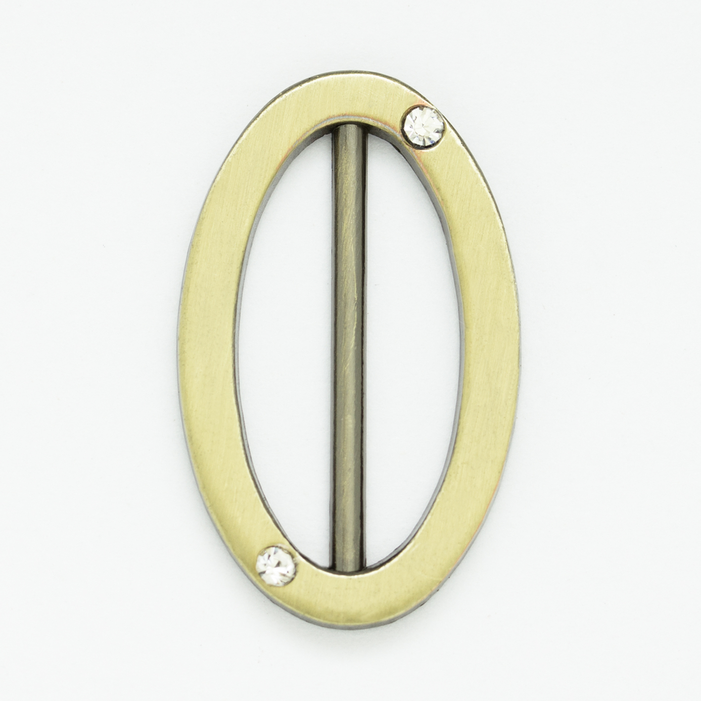 Пряжка металлическая со стразами