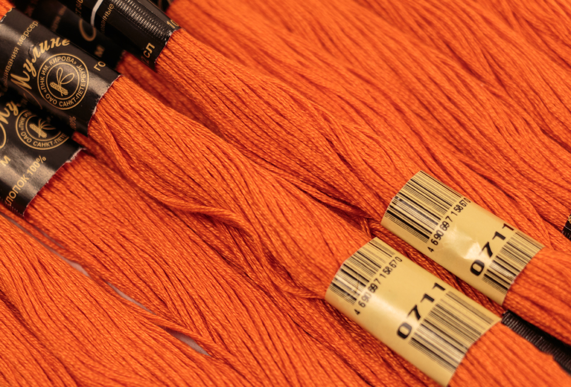 Нить для вышивания МУЛИНЕ, 10 м, 2,23 г, цвет 0711
