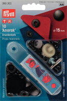 Кнопки "Anorak" Prym 390302 черный 15 мм (10 шт)
