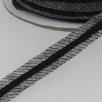 Лента клеевая нитепрошивная (по косой, усиленная шнуром) 41050A-15 серый