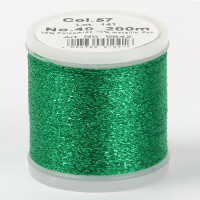Нитки Madeira Metallic Sparkling №40 200м цвет 57 emerald