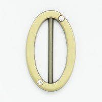 Пряжка металлическая со стразами