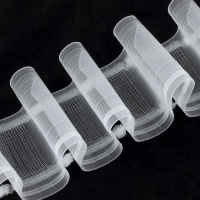 монтажная шторная лента эффект люверсов