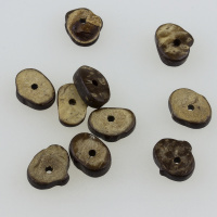 Пуговицы из кокоса с одним отвестием 4-А 2 пр. коричневый капелька L