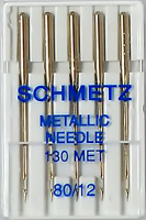 Иглы для вышивки металликом №80 Schmetz 130 MET (5 шт)