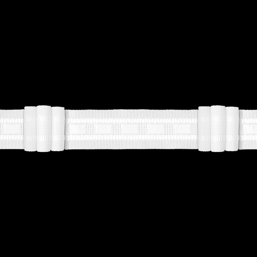 Шторная лента MAGAM F3-200 (5.25.200.1) тканая (К=1:2, корд-2 шнура) 2,5 см
