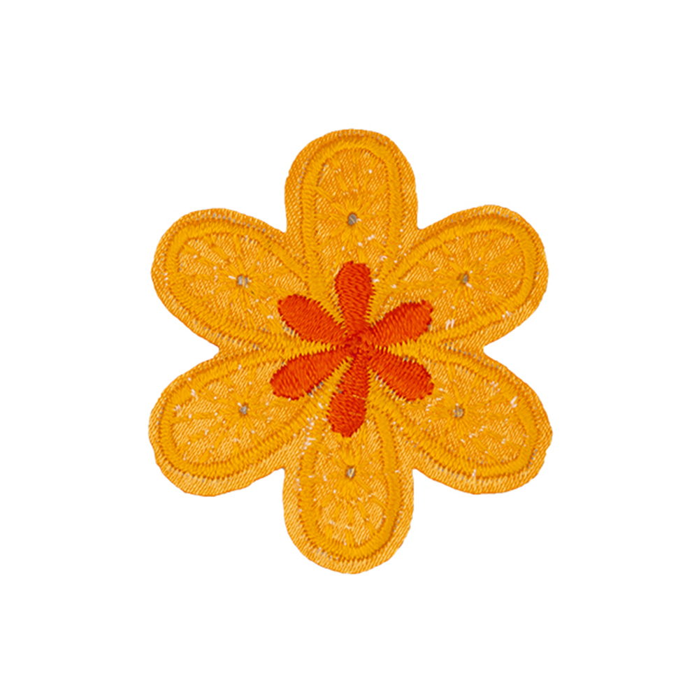 Аппликация клеевая 8-1# цветок оранжевый