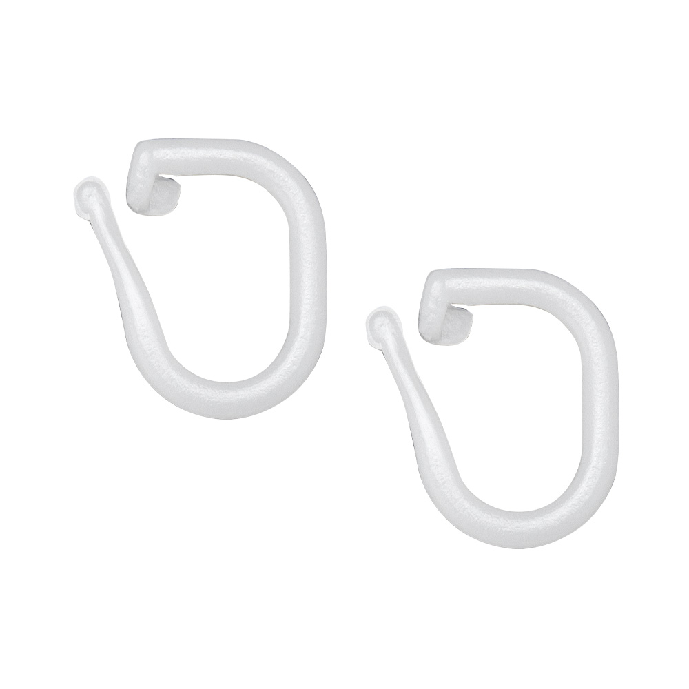 Кольцо (шнуропроводник) для подъемных штор MirTex разъемное Z/z белое 10/5 мм