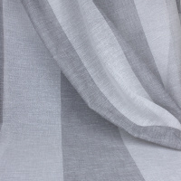 Ткань для штор под "лен" 280 см C07080-5 серый/белый