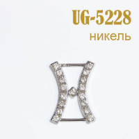 Пряжка со стразами 5228-UG никель