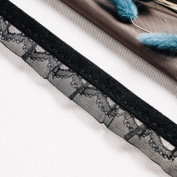 Тесьма-оборка 714HT черный