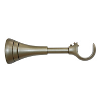 Кронштейн 28 мм "Олимпия" одинарный серебро