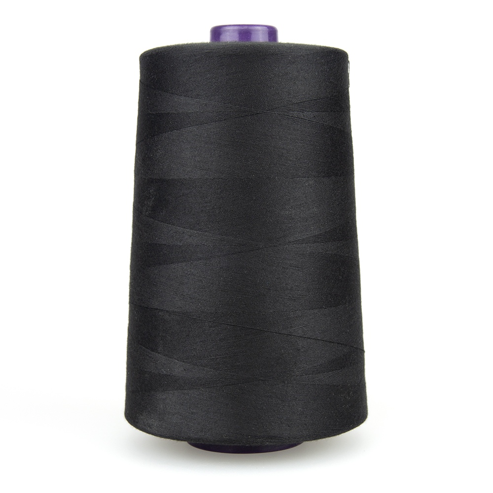 Нить швейная полиэстровая Черный (1325mH) 40/2 20000 YDS