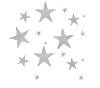 Набор наклеек "звезды" Rayher 3361422 (1 лист)