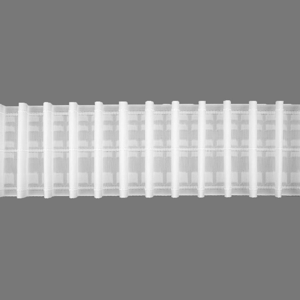 Шторная лента многокарманка 3951P (1:3) Oz-is Premium тканая 8 см (5 карманов, корд-3 шнура)