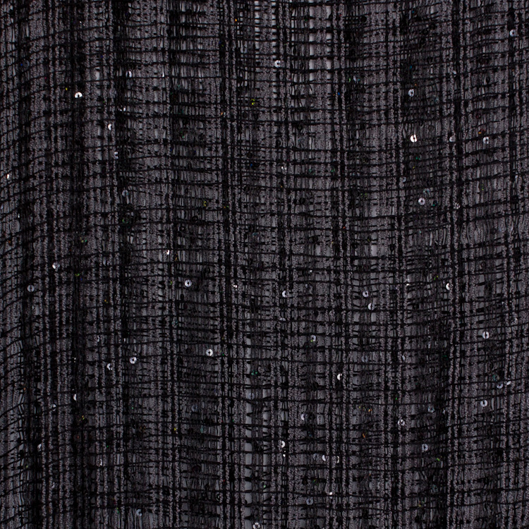 Занавес кисея "сетка" черная 1826-3