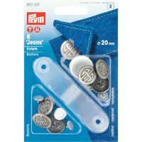 Кнопки Prym "Jeans" 622237 серебро 20 мм (6 шт)