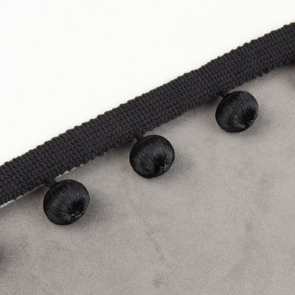 Кисть подхват для штор 1237F-A8300 Mirtex Premium (BLACK) черный (L70/27см)