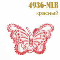 Объемное украшение "Бабочка" 4936-MLB красная