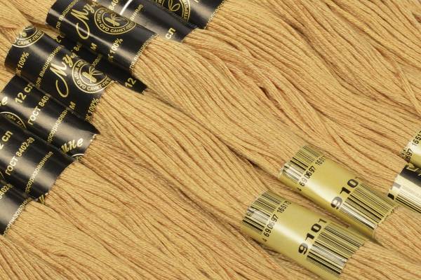 Нить для вышивания МУЛИНЕ, 10 м, 2,23 г, цвет 9101