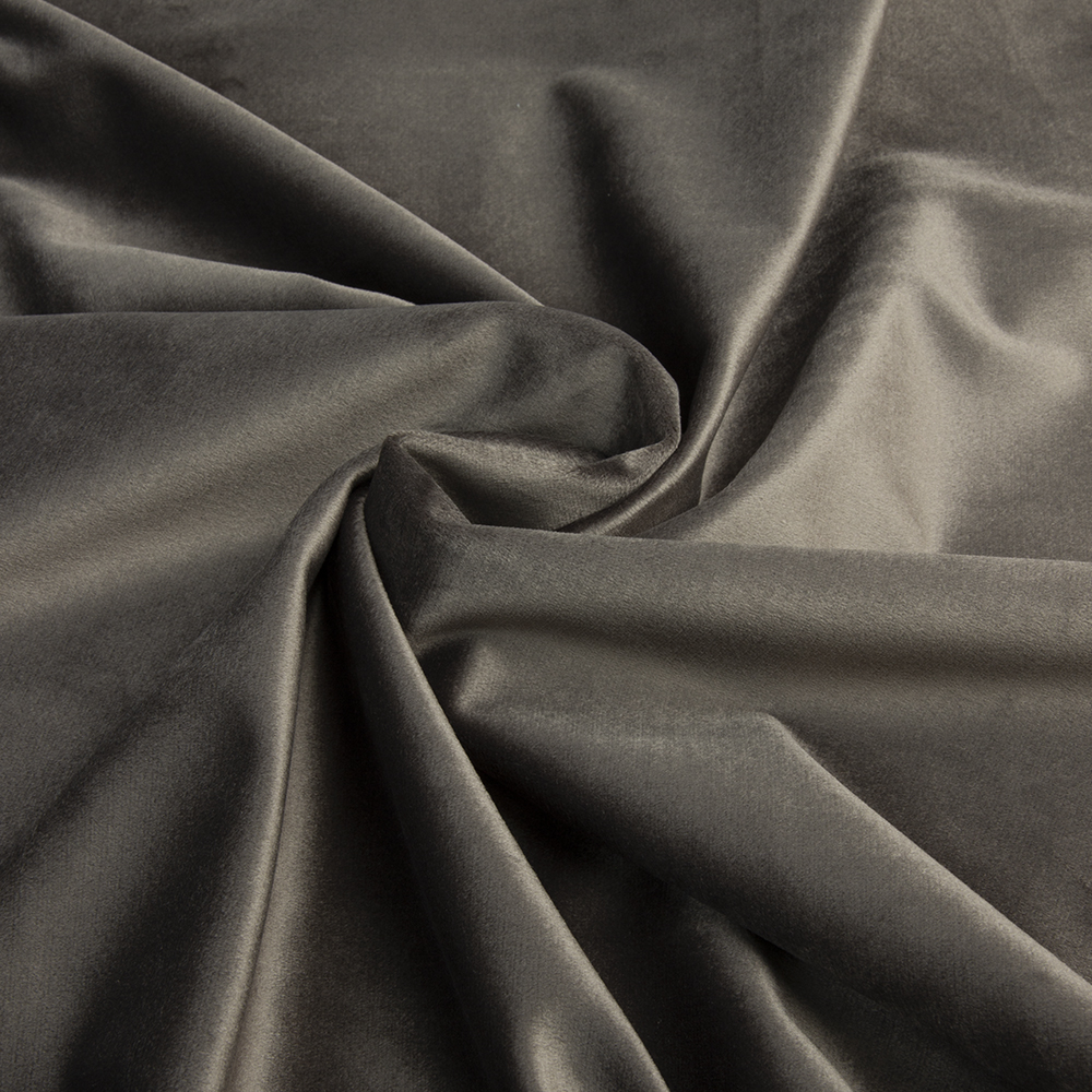 Ткань для штор "Бархат" 3102 V17-132 темно-серо-бежевый 265 г/м2, 300 см