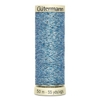 Нитки Gutermann Metallic Effect №90 50м цвет 143, голубой