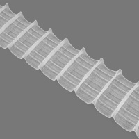 Шторная лента многокарманная 3980MP/soft (1:1,5) Oz-is Premium прозрачная 8 см