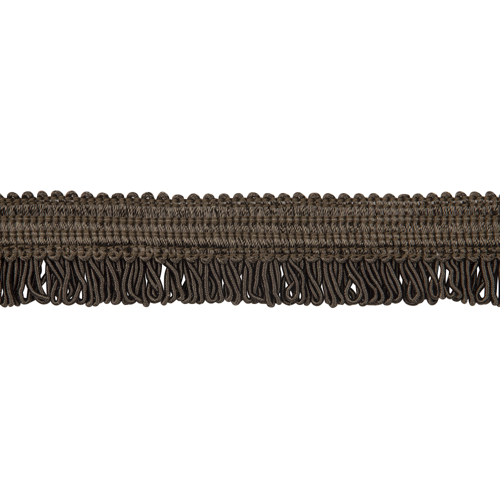 Кант с ресничками шторный "Букле" ER01-78-TAUPE MirTex серо-коричневый (3 см)