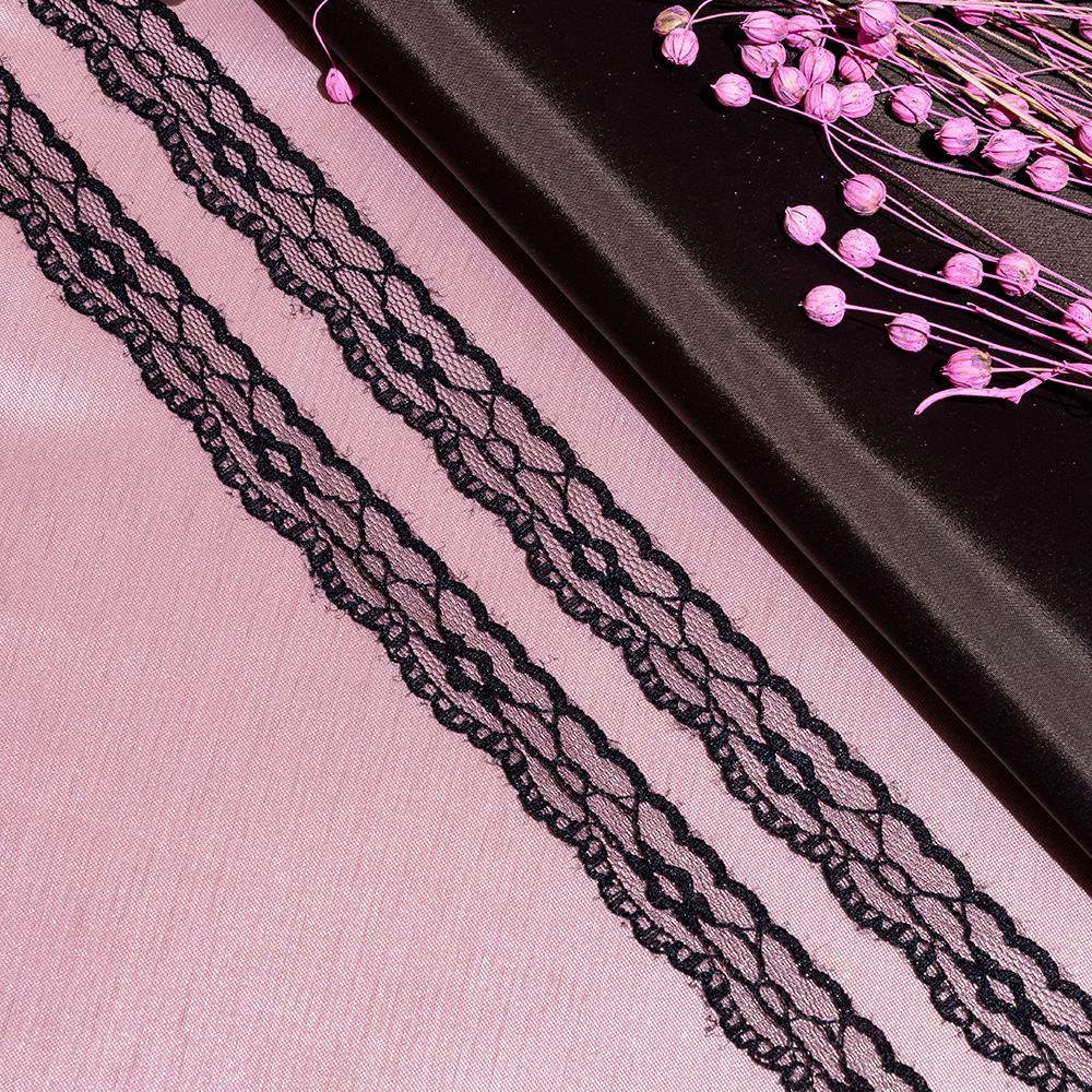 Кружево капроновое 179 черный, 2.4 см