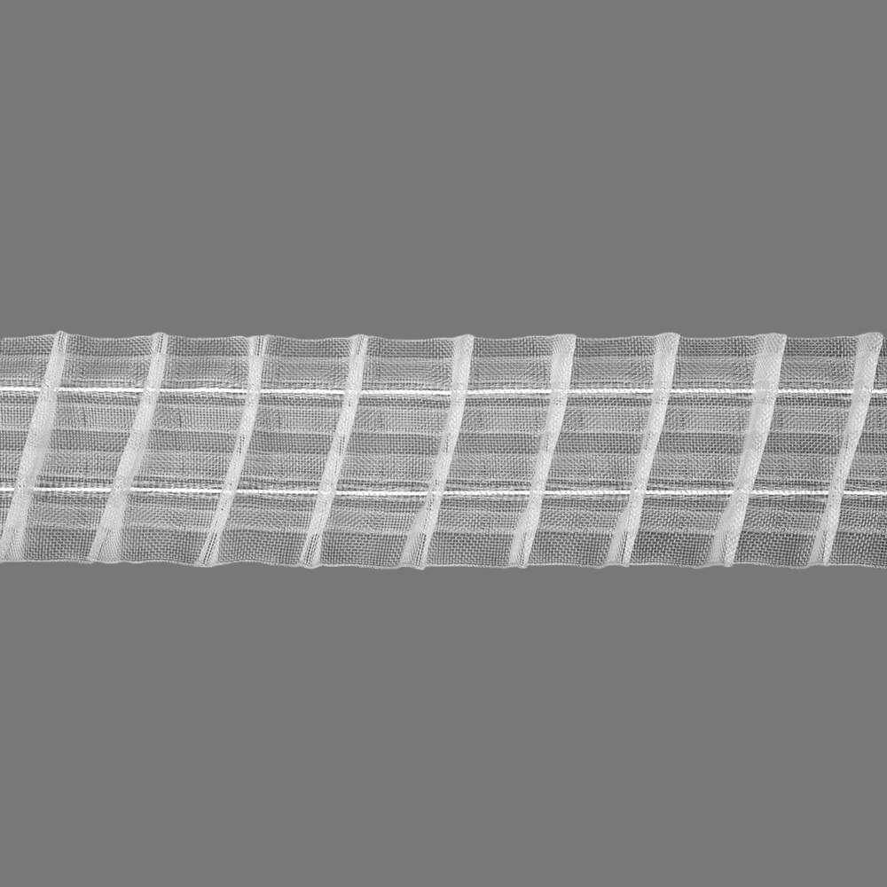 Шторная лента правая диагональ 4400MP (1:2) Oz-is Premium прозрачная 5 см (4 кармана, 2 лески)