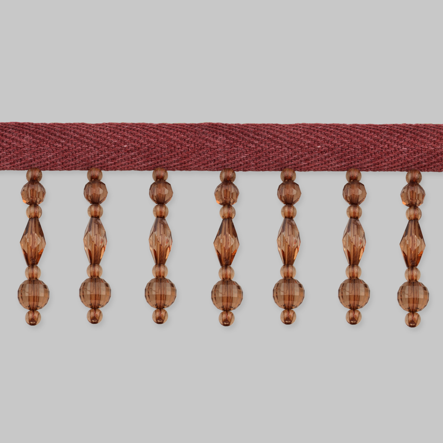 Бахрома для штор из стекляруса, бус и жемчуга