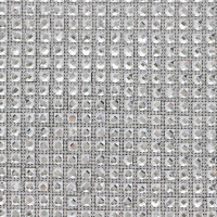 Стразы на листе 24х40см клеевые (квадрат 6х6мм) 48# crystal/crystal