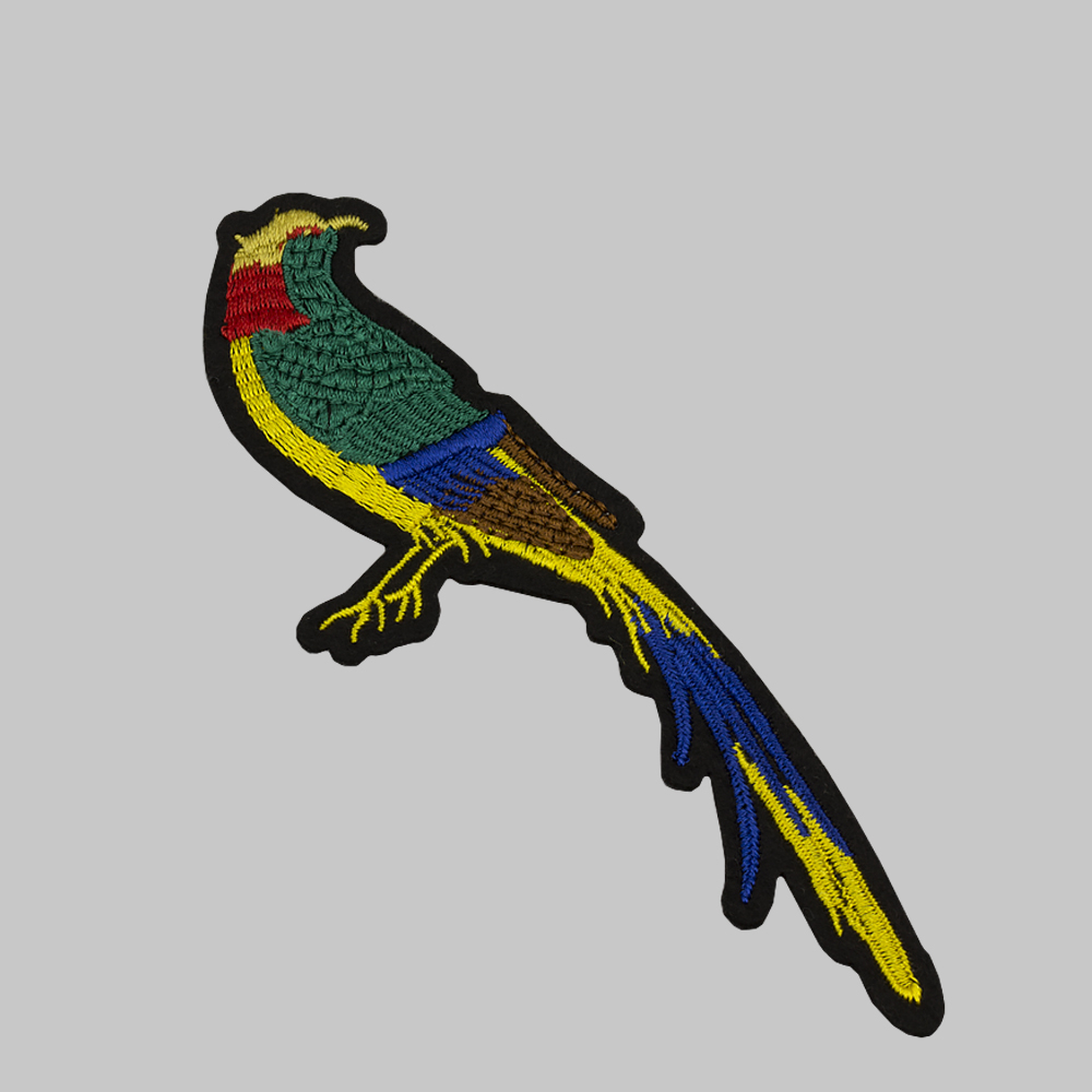 Аппликация ТЕРМОКЛЕЕВАЯ К002-128/2  попугай (14 см)