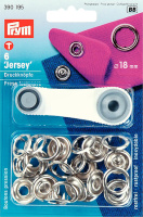 Кнопки "Jersey" Prym кольцо 390195 18 мм серебристые (6 шт)