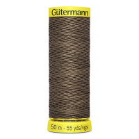 Льняные нитки Gutermann Linen №30 50м цвет 4010, серо-коричневый