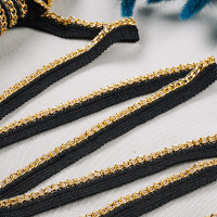 Тесьма с металлической цепочкой Тесьма с металлической цепочкой