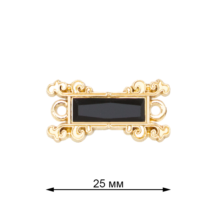 Пряжка застежка металлическая со стразами