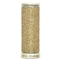 Нитки Gutermann Metallic Effect №90 50м цвет 24, золотистый
