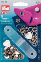 Кнопки Jersey 390120 Prym шляпка 10 мм (9 шт) серебристые