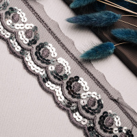 Тесьма с пайетками