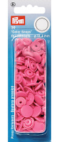 Кнопки 393147 Prym "Color Snaps" круглые ярко-розовые