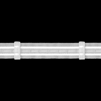 Шторная лента MAGAM F4/Z-150 прозрачная, (К=1:1,5, корд-2 шнура) 2,5 см