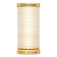 Нитки для наметки Gutermann Basting 200м цвет 919, экрю