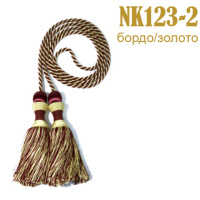 Кисти для штор NK123-2 бордовый/золото