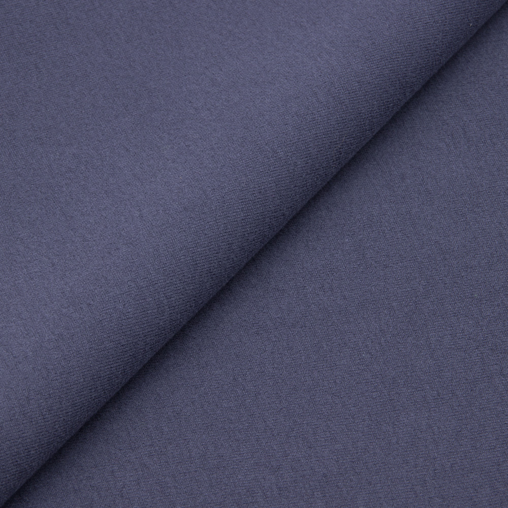 Футер 3х нитка велюр начес компакт 330г/м2, (65%хлопок, 35%полиэстер) шир.185 см маренго